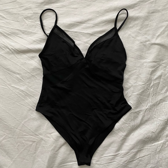 ZARA mesh insert bodysuit NWT - Picture 2 of 5